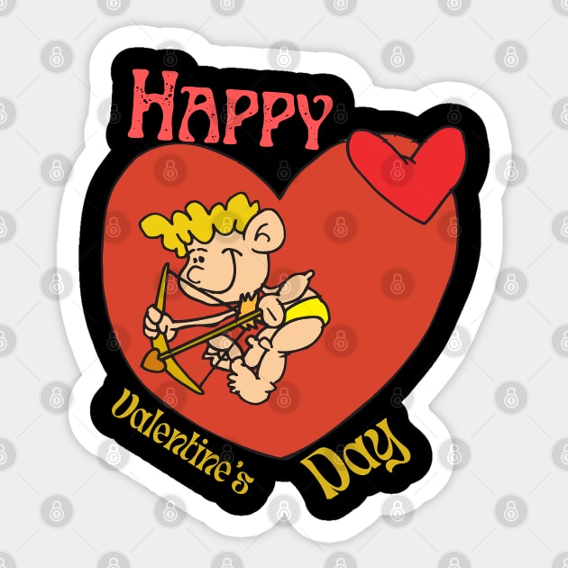 valentines day cupid funny gifts Sticker by Solomonkariuki 